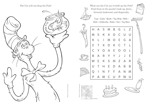 Dr. Seuss: The Cat in the Hat Coloring & Activity Book: Coloring and Activity Book with Rainbow Pencil