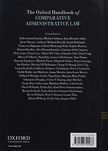 The Oxford Handbook of Comparative Administrative Law (Oxford Handbooks)