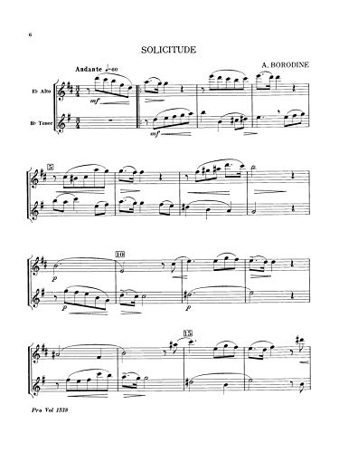 Alto and Tenor Sax Duets