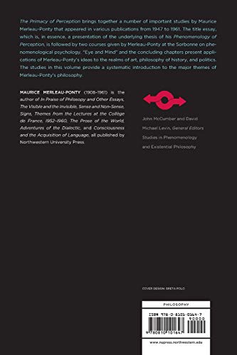 The Primacy of Perception: And Other Essays on Phenomenologi