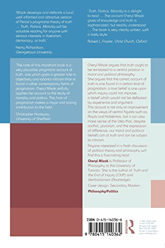 Truth, Politics, Morality: Pragmatism and Deliberation