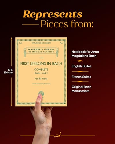 First Lessons in Bach - Complete Books I and II for the Piano (Schirmer's Library of Musical Classics, 2066)