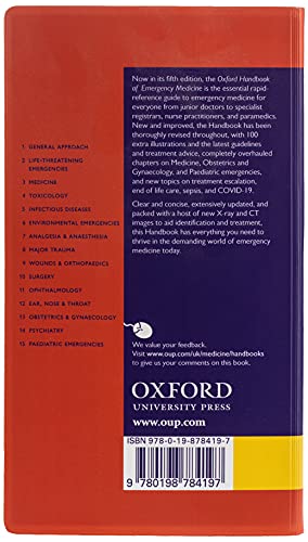 Oxford Handbook of Emergency Medicine (Oxford Medical Handbooks)