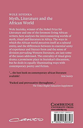 Myth, Literature and the African World (Canto)