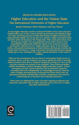 Higher Education and the Nation State: The International Dimension of Higher Education (Issues in Higher Education, 8)