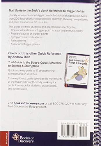 Trail Guide to the Body's Quick Reference to Trigger Points — back cover