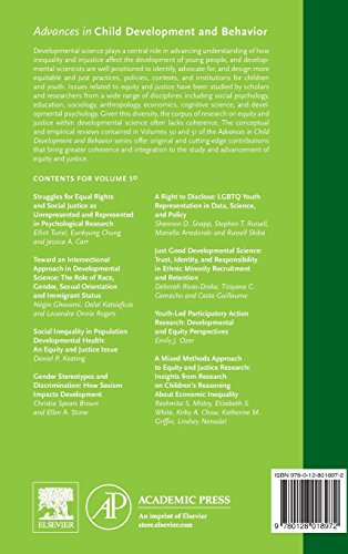 Equity and Justice in Developmental Science: Theoretical and Methodological Issues (Volume 50) (Advances in Child Development and Behavior, Volume 50)