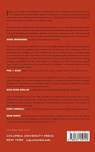 The Habermas-Luhmann Debate