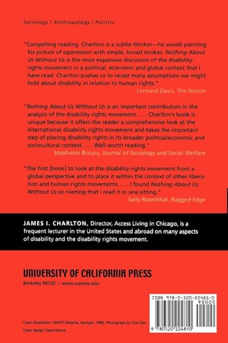 Nothing About Us Without Us: Disability Oppression and Empow