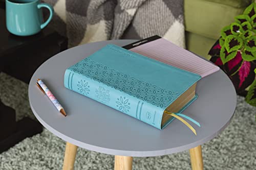 NKJV, Teen Study Bible, Leathersoft, Teal, Comfort Print