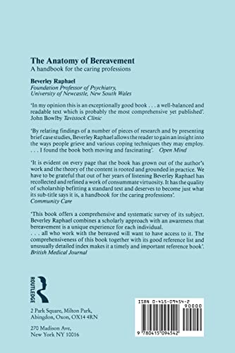 The Anatomy of Bereavement: A Handbook for the Caring Professions