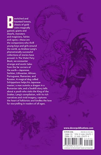 The Violet Fairy Book (Dover Children's Classics) — back cover