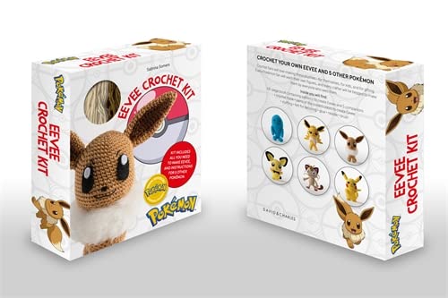 Pokémon Crochet Eevee Kit: includes materials to make Eevee and instructions for 5 other Pokémon