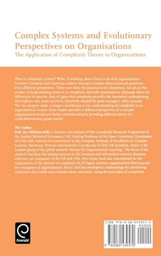 Complex Systems and Evolutionary Perspectives of Organisations: The Application of Complexity Theory to Organisations