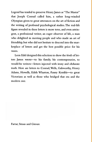 Selected Letters of Henry James