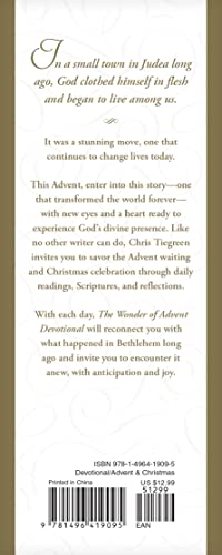 The Wonder of Advent Devotional: Experiencing the Love and Glory of the Christmas Season