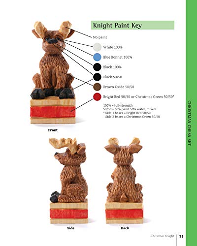 Woodcarving a Christmas Chess Set: Patterns and Instructions for Caricature Carving (Fox Chapel Publishing) Santa & Mrs. Claus as King & Queen, Reindeer Knights, Elf Pawns, Snowman Bishops, and More