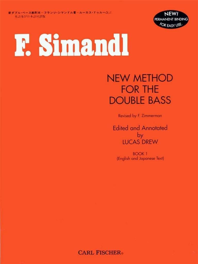 O492 - New Method for the Double Bass (English and Japanese Text) - Book 1 - Simandl