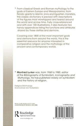 The Routledge Dictionary of Gods and Goddesses, Devils and Demons (Routledge Dictionaries)
