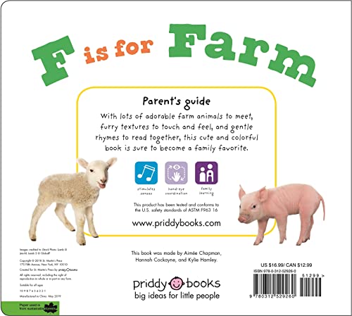 ABC Touch & Feel : F is for Farm: A book of baby animals to share with your baby (ABC Books)