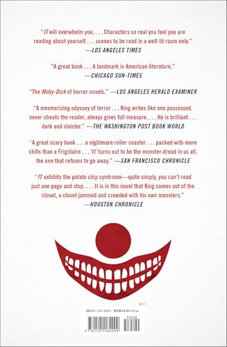 It: A Novel — back cover