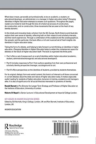 Changing Identities in Higher Education (Key Issues in Higher Education)