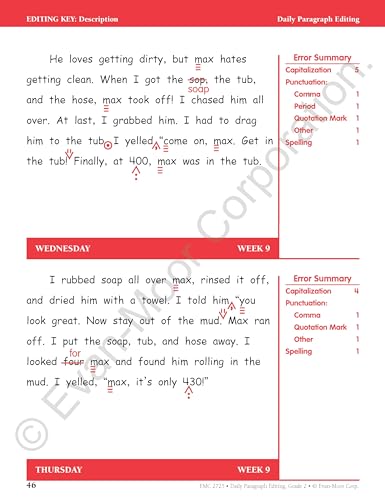 Daily Paragraph Editing, Grade 2 Teacher Edition