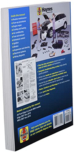 Ford Edge and Lincoln MKX (07-14) Haynes Repair Manual