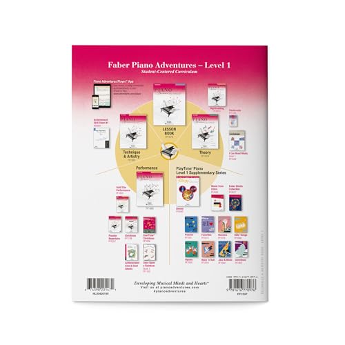 Piano Adventures: Technique and Artistry Book - Level 1, 2nd Edition Beginner Piano Method for Expressive Playing Sheet Music Songbook for Finger Technique Faber Piano Music Book — back cover