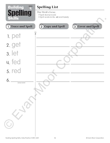 Building Spelling Skills, Grade 1 Student Workbook