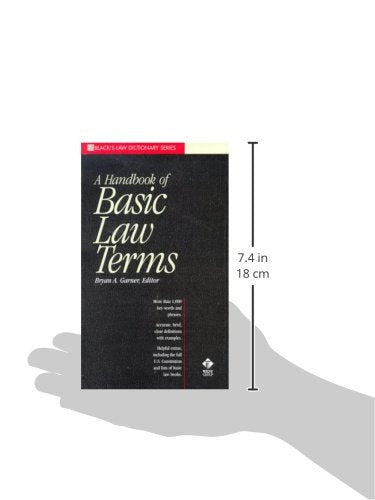 A Dictionary of Basic Law Terms (Blacks Law Dictionary Series)