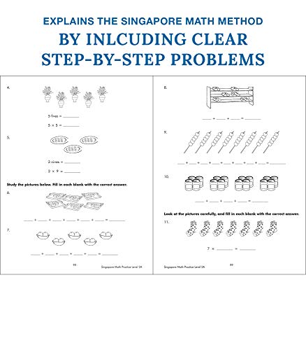 Singapore Math Practice Workbook-Level 2A Grade 3 Math Book, Adding and Subtracting Within 1,000, Multiplying, Dividing, Measuring Length and Mass (128 pgs)