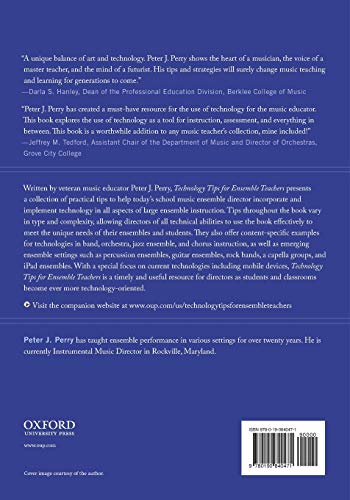 Technology Tips for Ensemble Teachers (Essential Music Technology:The Prestissimo Series)
