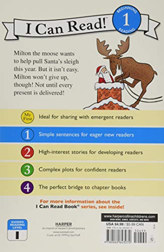 Santa's Moose: A Christmas Holiday Book for Kids (I Can Read Level 1)