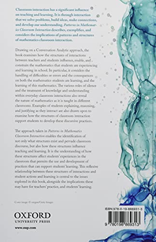 Patterns in Mathematics Classroom Interaction: A Conversation Analytic Approach
