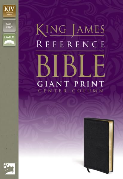 KJV Reference Bible Giant Print Bonded Leather Black