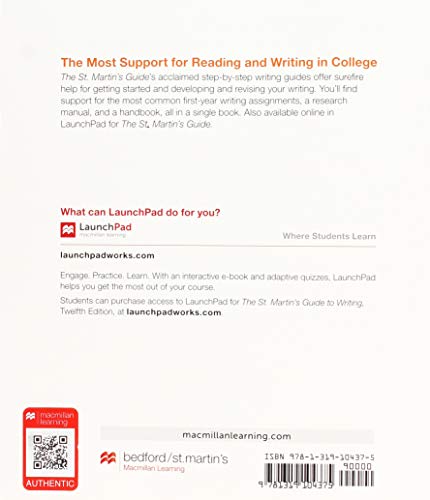 The St. Martin's Guide to Writing