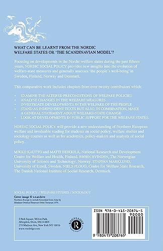 Nordic Social Policy: Changing Welfare States
