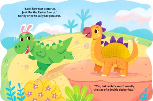 Bunnysaurus - Touch and Feel Board Easter Book - Sensory Board Book