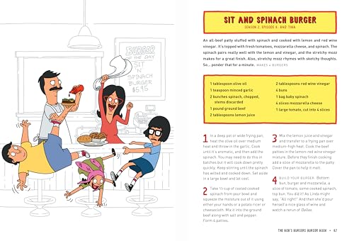 The Bob's Burgers Burger Book: Real Recipes for Joke Burgers — back cover