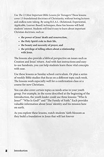 The 13 Most Important Bible Lessons For Teenagers: Complete
