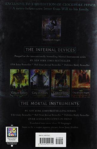 Clockwork Prince, Walmart Edition (The Infernal Devices, Volume 2) — back cover
