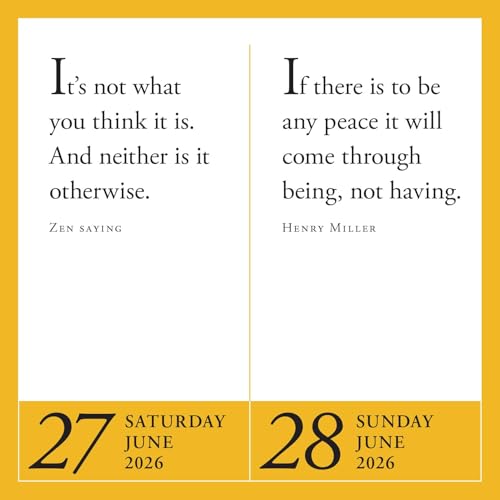 Year of Zen Page-A-Day Calendar 2026: Sayings, Parables, Meditations & Haiku for 2026