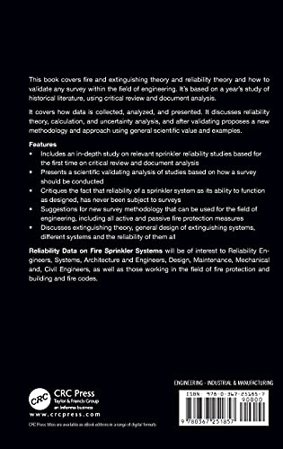 Reliability Data on Fire Sprinkler Systems: Collection, Analysis, Presentation, and Validation