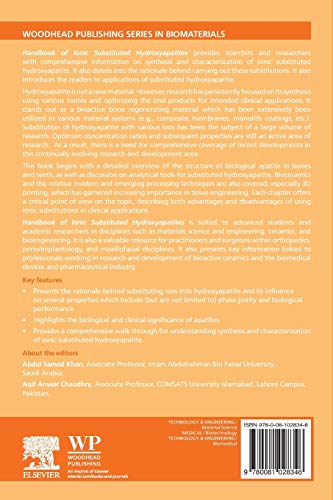 Handbook of Ionic Substituted Hydroxyapatites (Woodhead Publishing Series in Biomaterials)