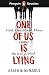 Penguin Readers Level 6: One Of Us Is Lying (ELT Graded Reader)