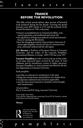 France Before the Revolution (Lancaster Pamphlets)