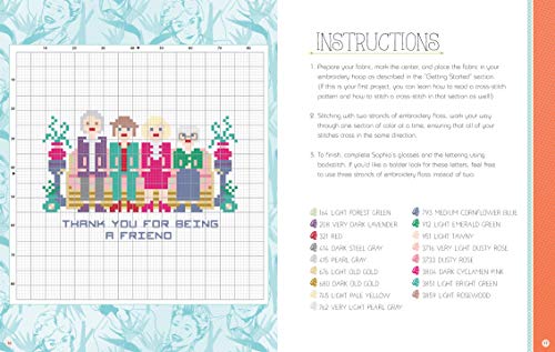 Cross Stitch The Golden Girls: Learn to stitch 12 designs in