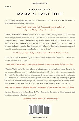 Mama's Last Hug: Animal Emotions and What They Tell Us about Ourselves — back cover