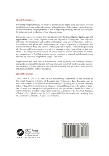 Oligomer Technology and Applications (Plastics Engineering)